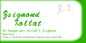 zsigmond kollat business card